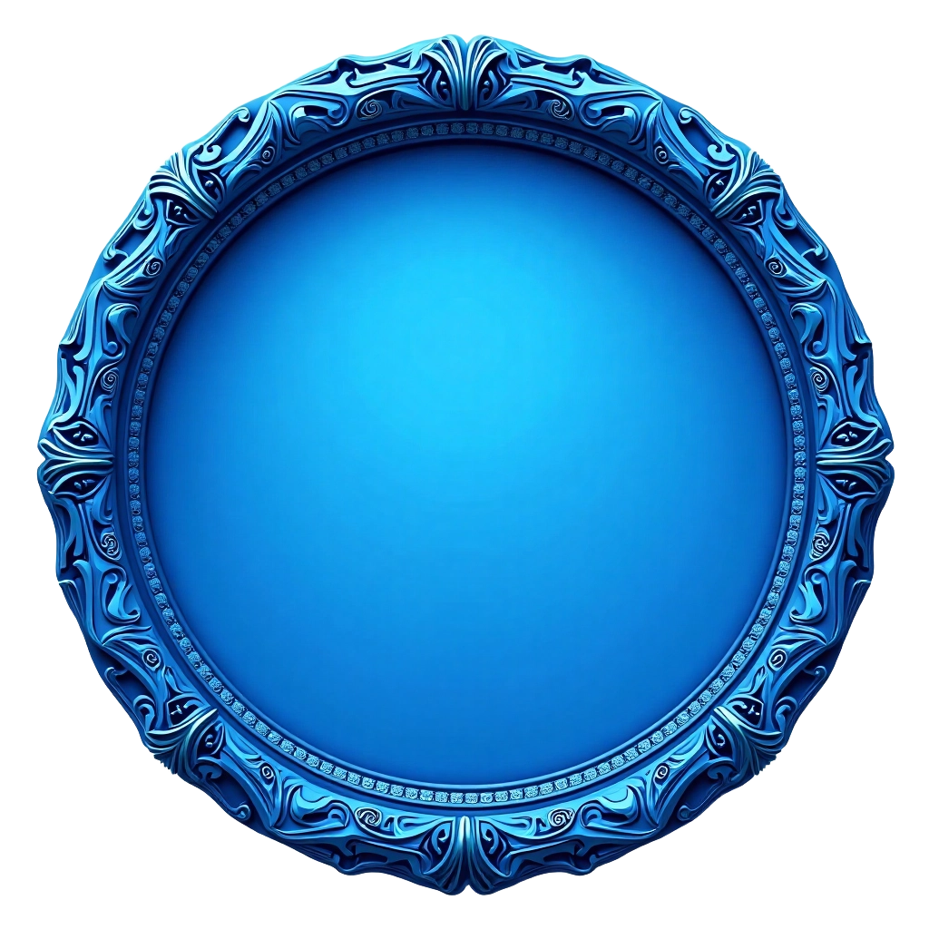 Elegant Blue Frame